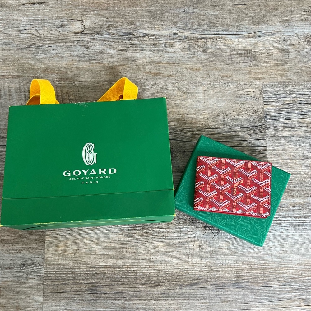 Brand New Authentic Goyard Insert Victoire Red Card Wallet